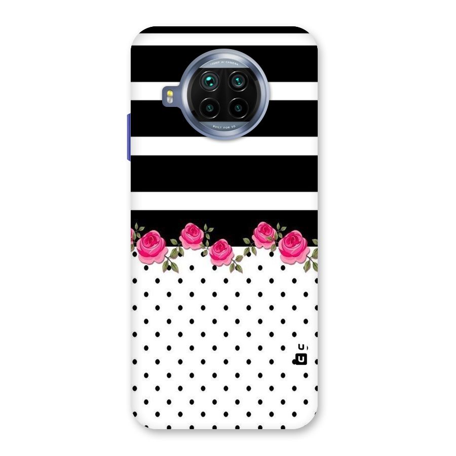 Dots Roses Stripes Back Case for Mi 10i