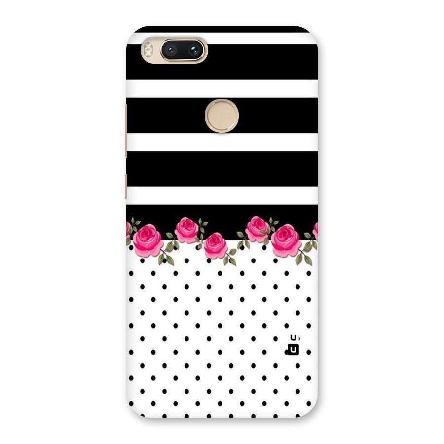 Dots Roses Stripes Back Case for Mi A1