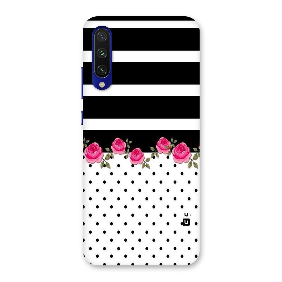 Dots Roses Stripes Back Case for Mi A3