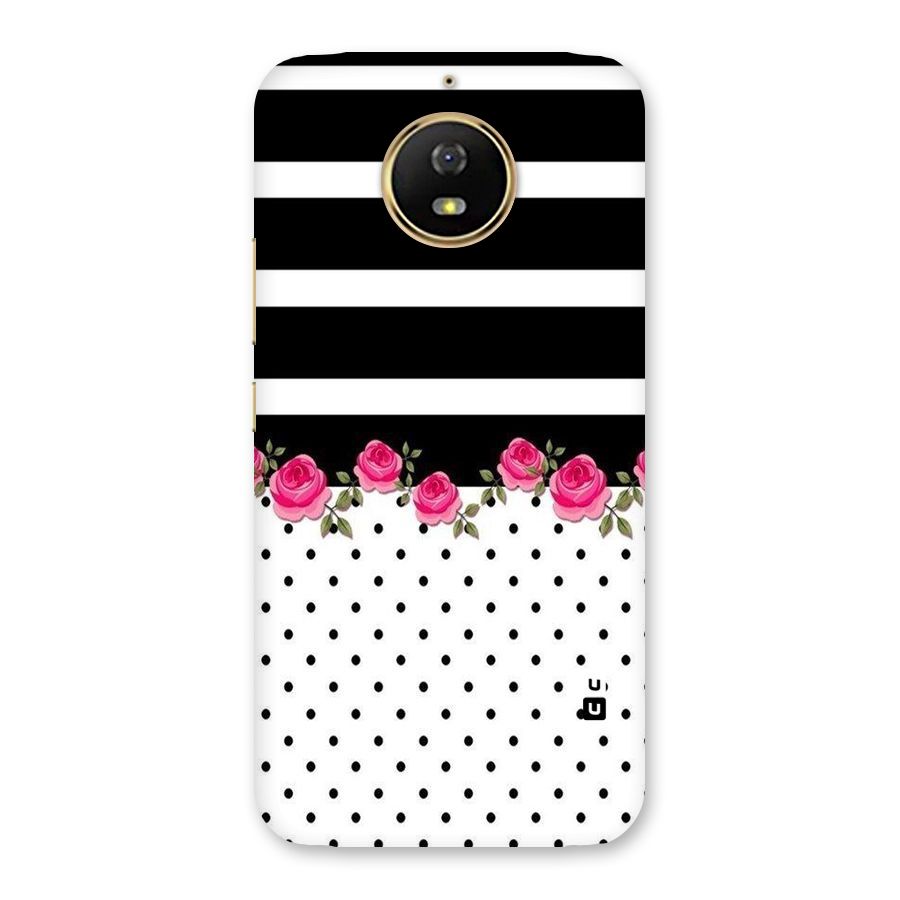 Dots Roses Stripes Back Case for Moto G5s