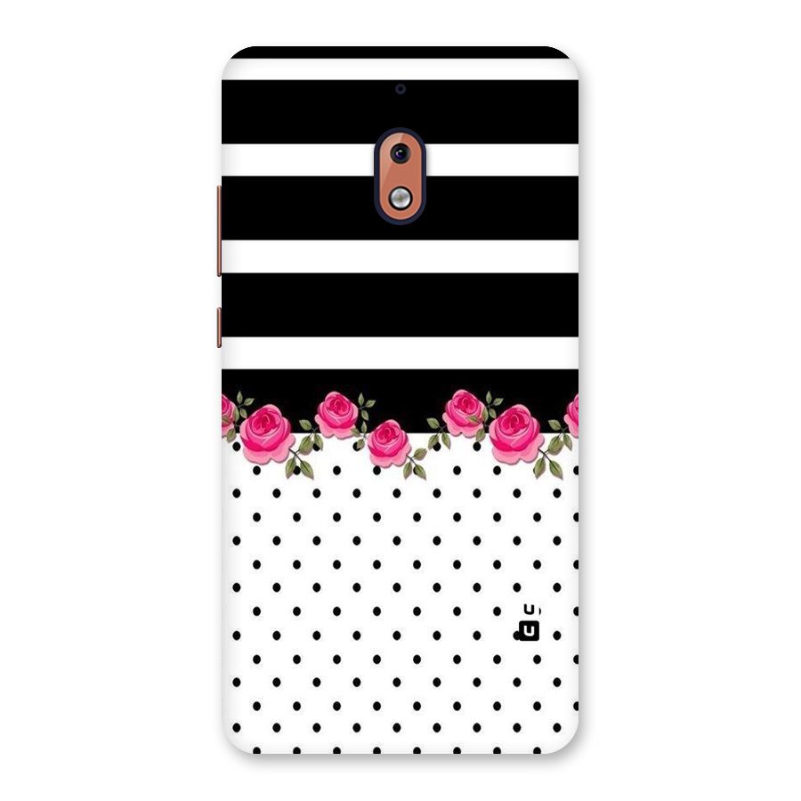 Dots Roses Stripes Back Case for Nokia 2.1