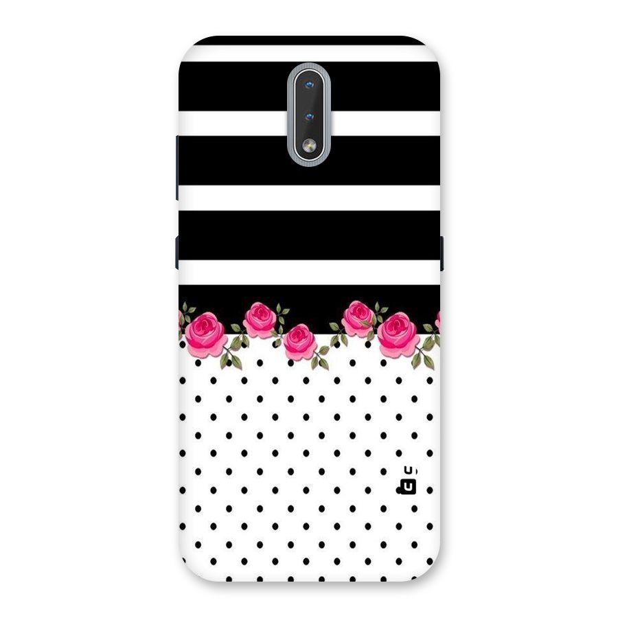 Dots Roses Stripes Back Case for Nokia 2.3
