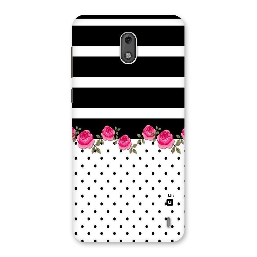 Dots Roses Stripes Back Case for Nokia 2