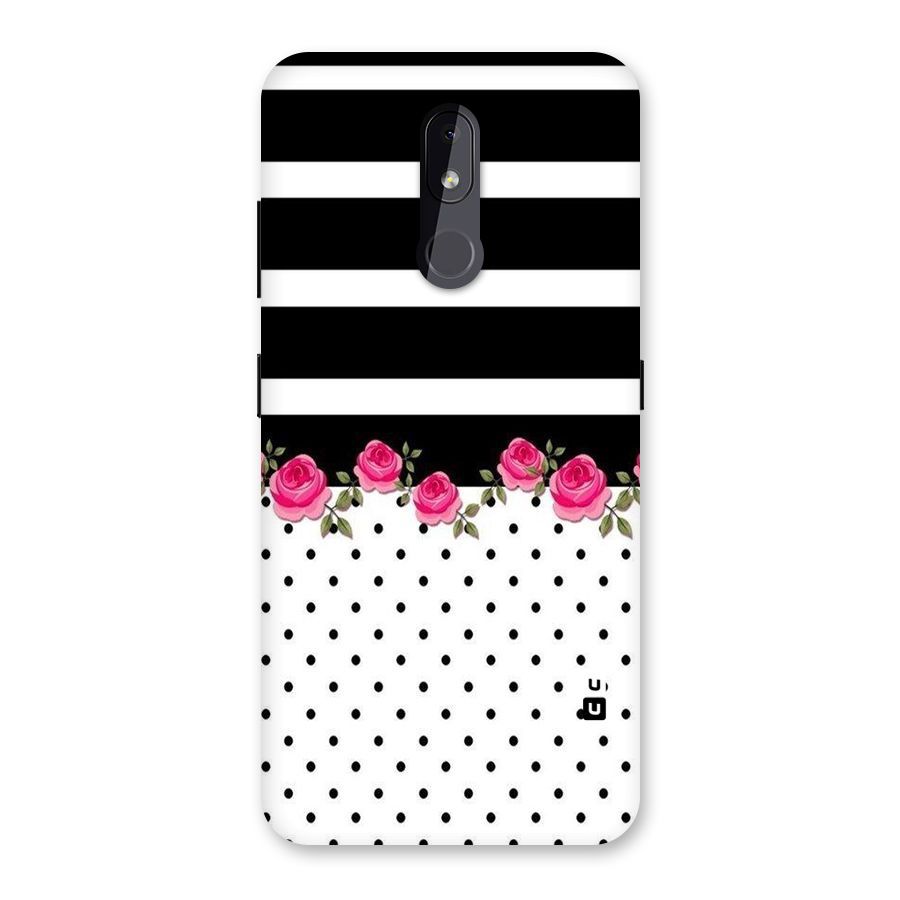 Dots Roses Stripes Back Case for Nokia 3.2