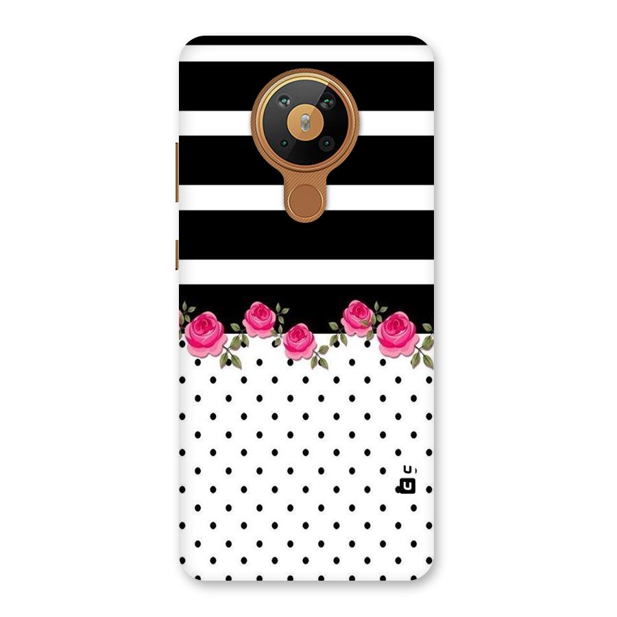Dots Roses Stripes Back Case for Nokia 5.3