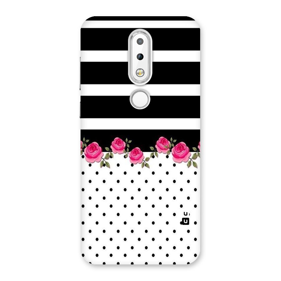 Dots Roses Stripes Back Case for Nokia 6.1 Plus