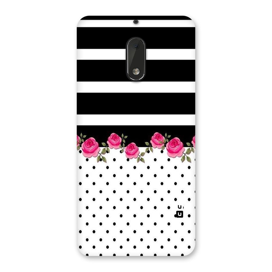 Dots Roses Stripes Back Case for Nokia 6