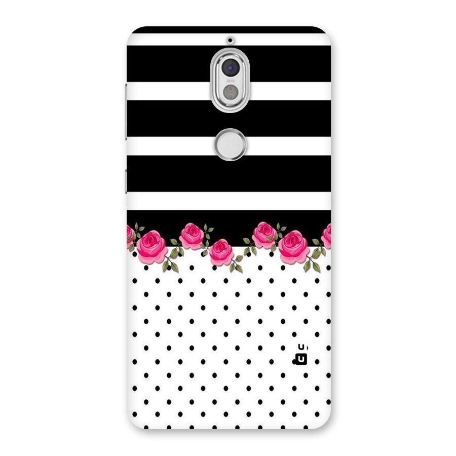 Dots Roses Stripes Back Case for Nokia 7