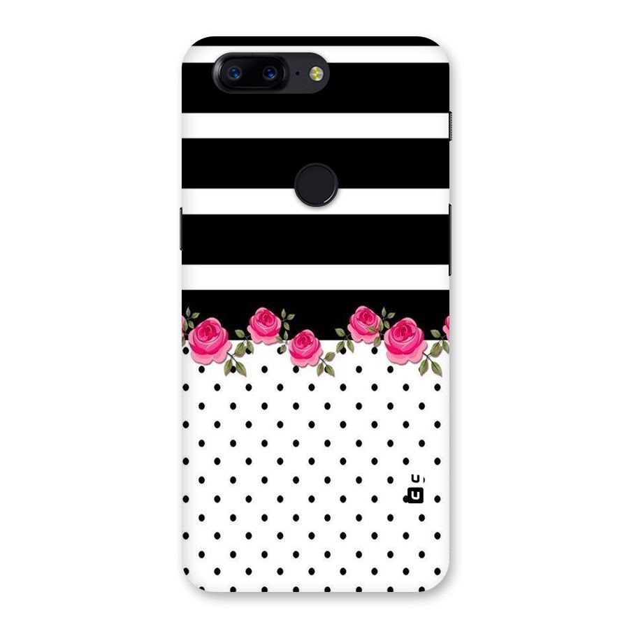 Dots Roses Stripes Back Case for OnePlus 5T