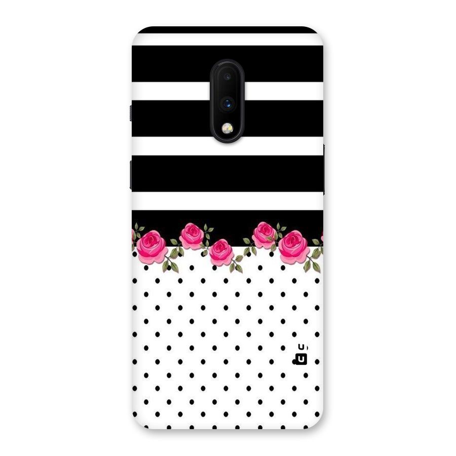 Dots Roses Stripes Back Case for OnePlus 7