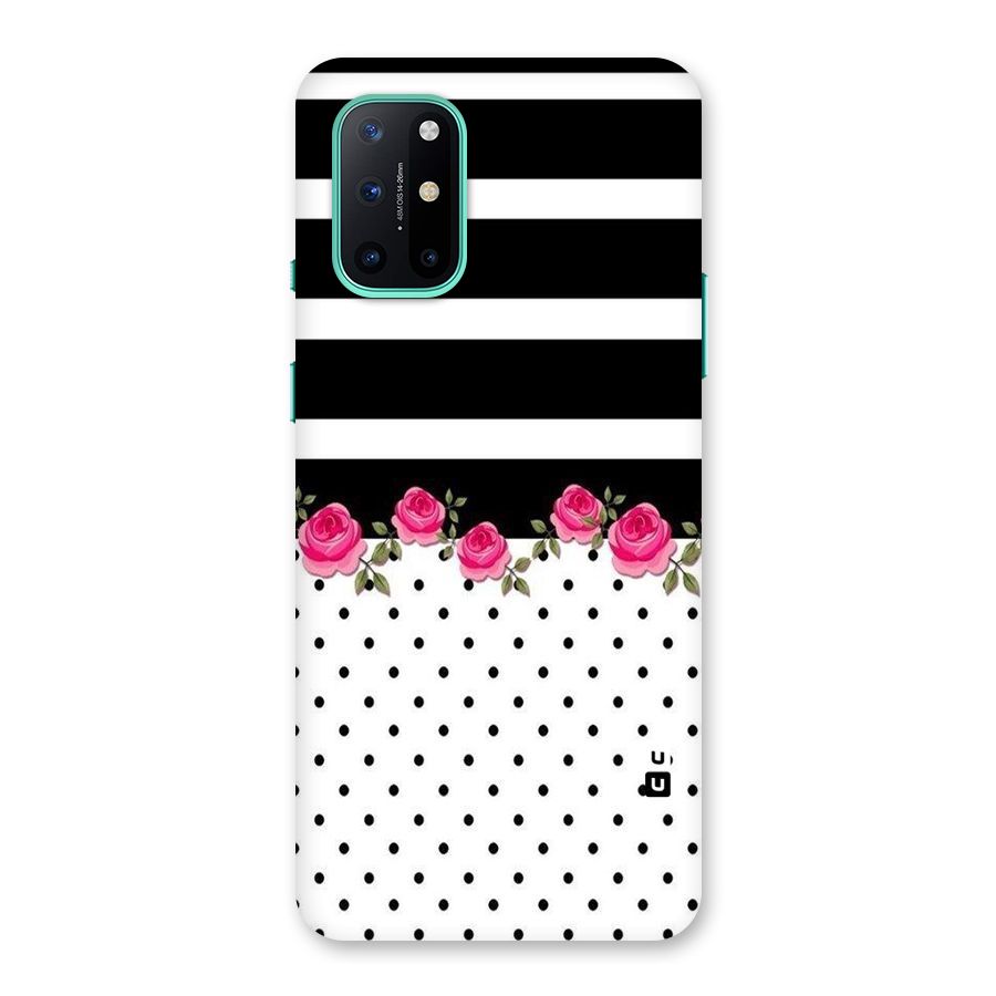 Dots Roses Stripes Back Case for OnePlus 8T
