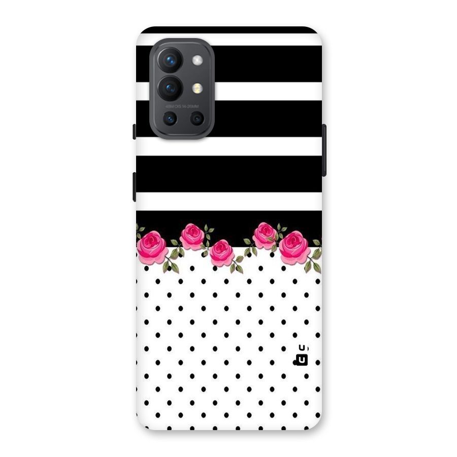 Dots Roses Stripes Back Case for OnePlus 9R