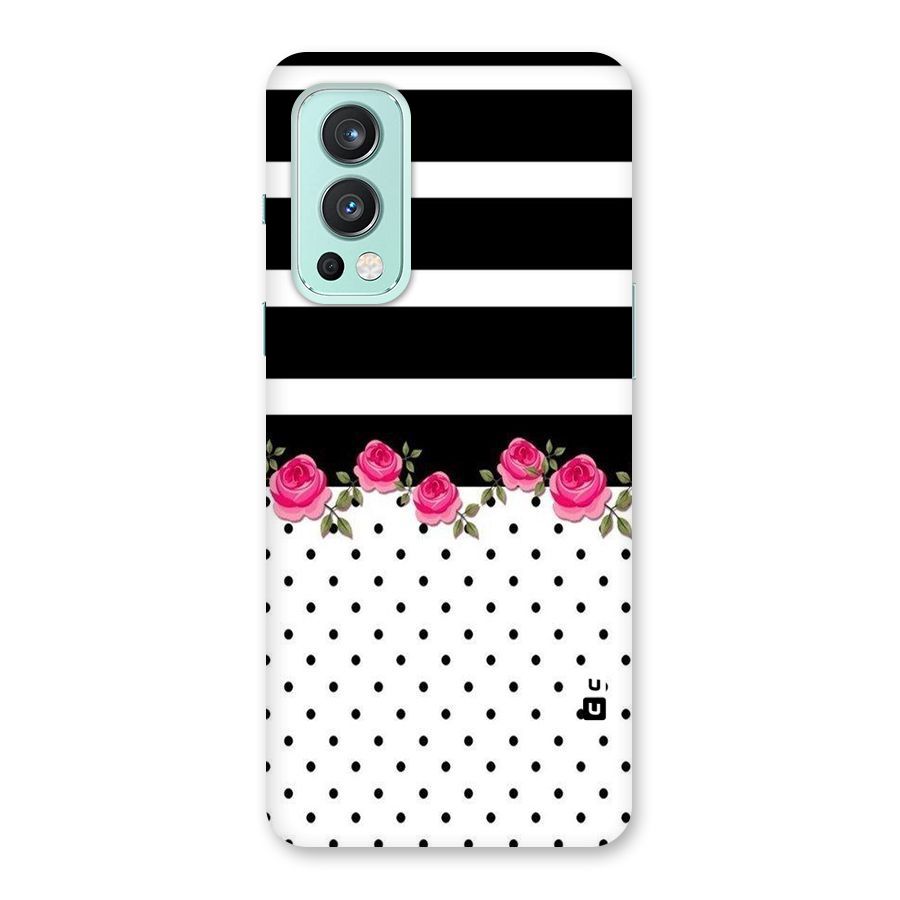 Dots Roses Stripes Back Case for OnePlus Nord 2 5G