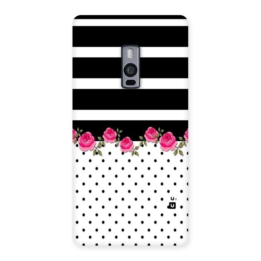 Dots Roses Stripes Back Case for OnePlus Two