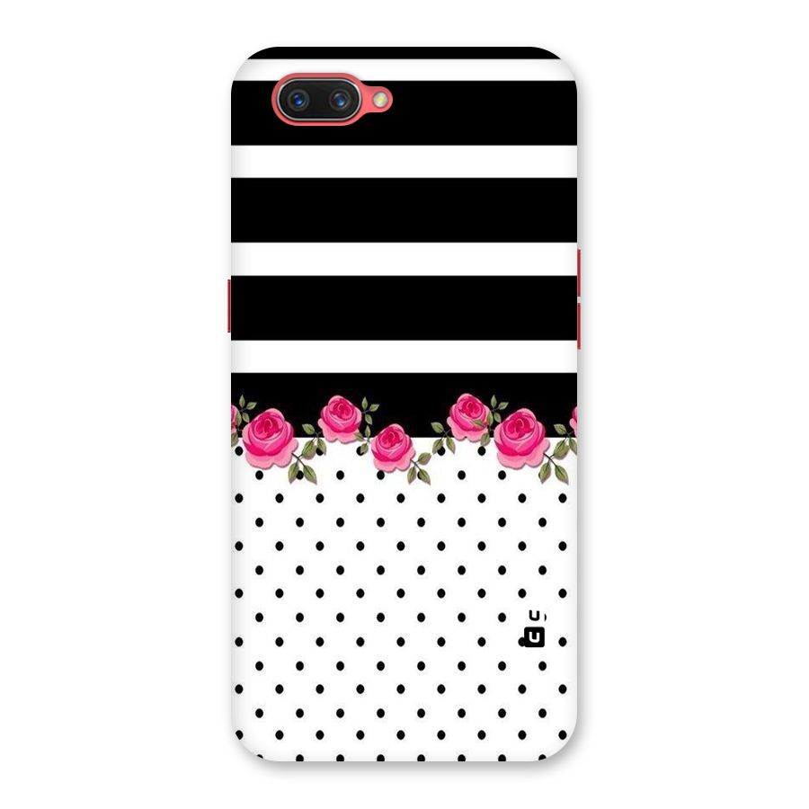 Dots Roses Stripes Back Case for Oppo A3s
