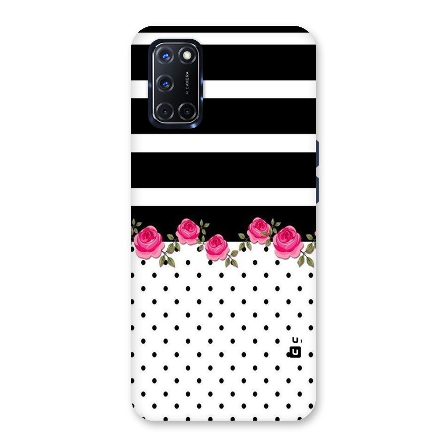 Dots Roses Stripes Back Case for Oppo A52