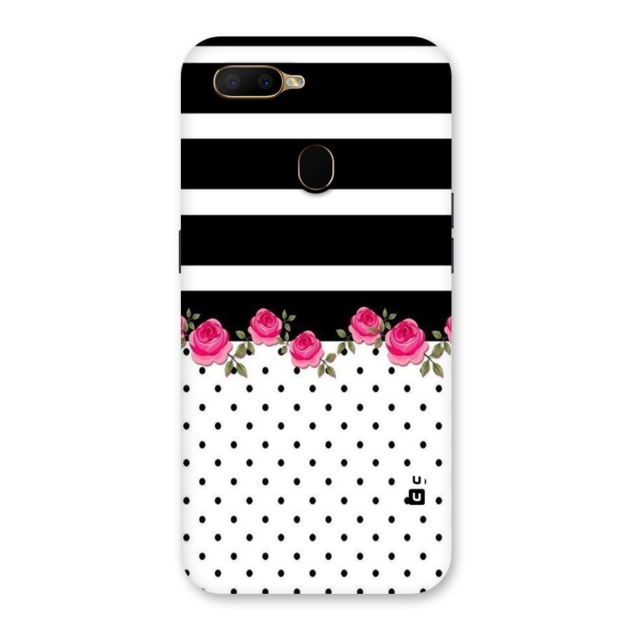 Dots Roses Stripes Back Case for Oppo A5s