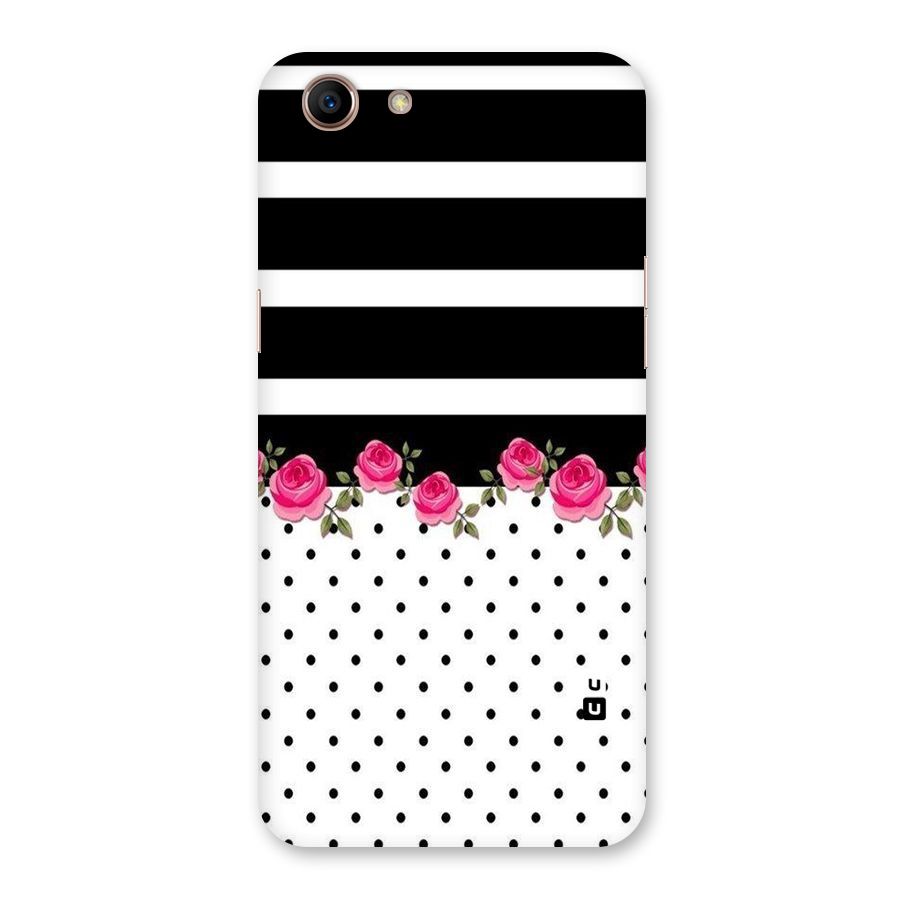 Dots Roses Stripes Back Case for Oppo A83 (2018)