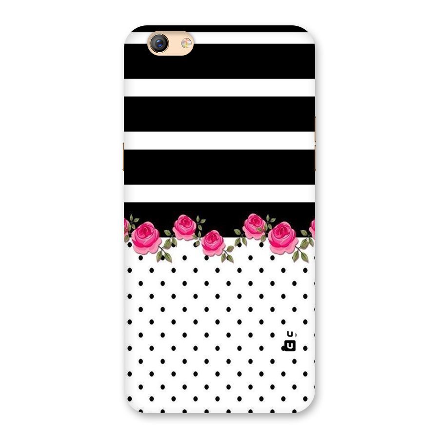 Dots Roses Stripes Back Case for Oppo F3 Plus