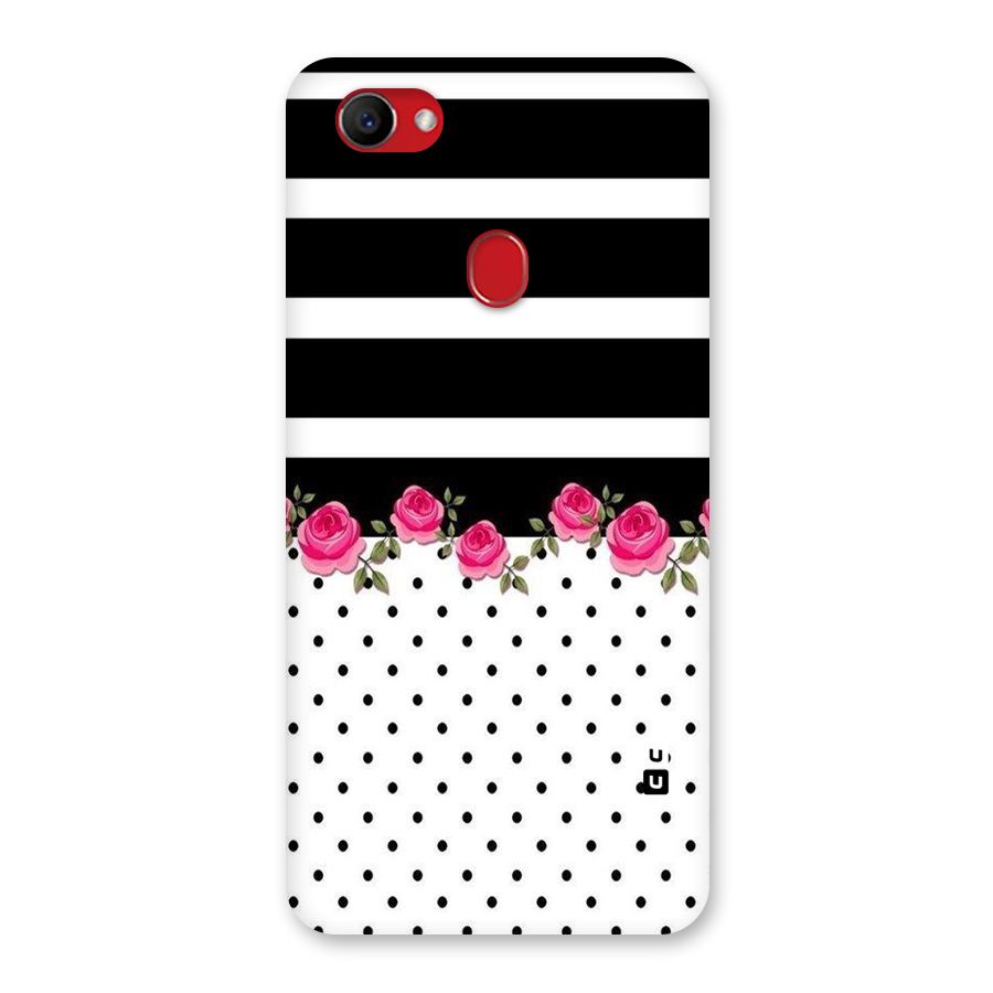 Dots Roses Stripes Back Case for Oppo F7