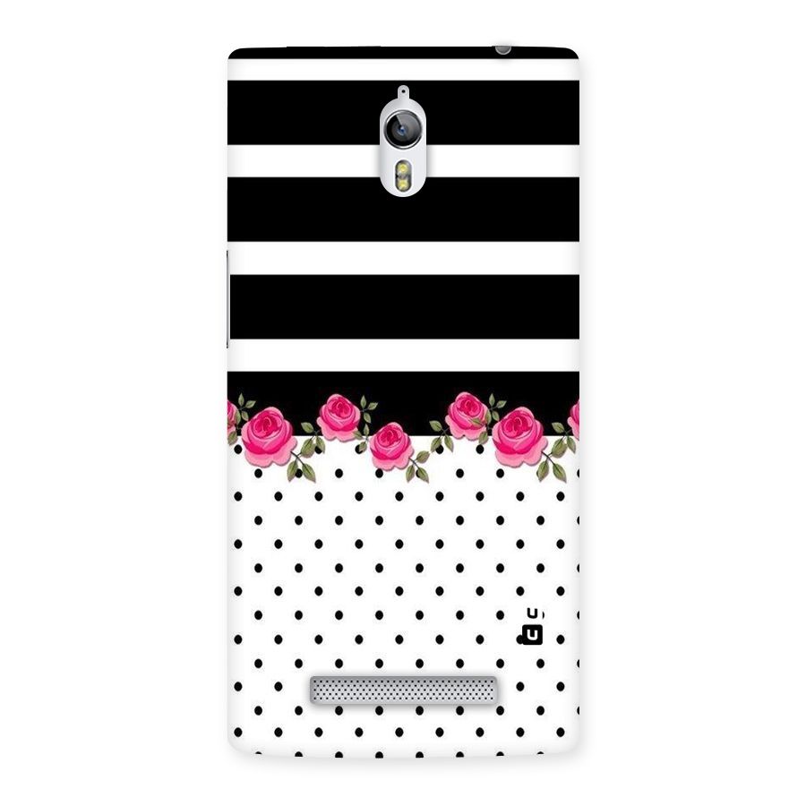 Dots Roses Stripes Back Case for Oppo Find 7