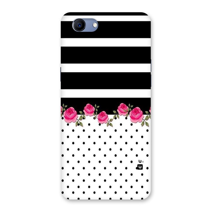 Dots Roses Stripes Back Case for Oppo Realme 1