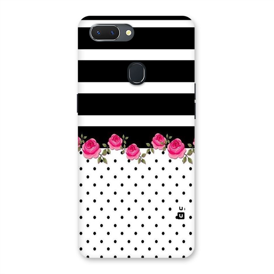 Dots Roses Stripes Back Case for Oppo Realme 2