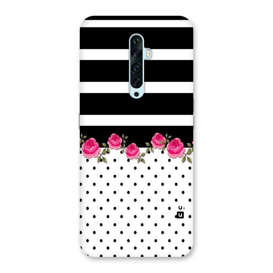 Dots Roses Stripes Back Case for Oppo Reno2 F