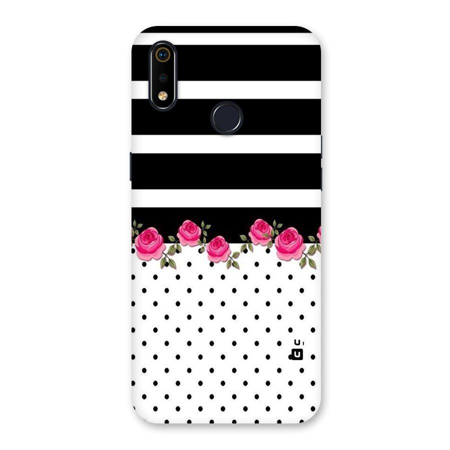 Dots Roses Stripes Back Case for Realme 3i