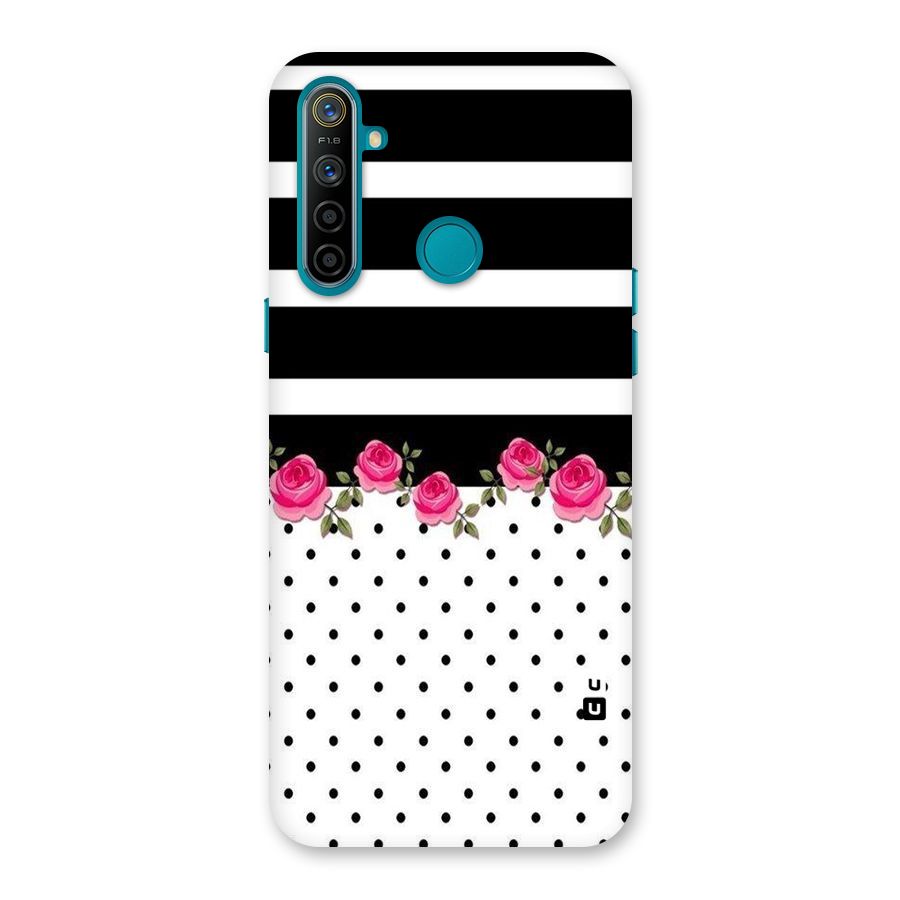 Dots Roses Stripes Back Case for Realme 5i