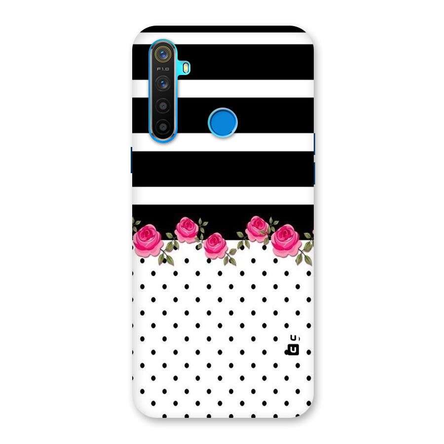 Dots Roses Stripes Back Case for Realme 5s