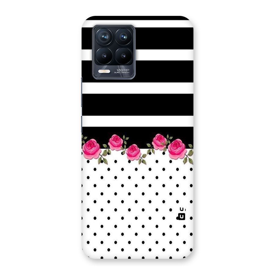 Dots Roses Stripes Back Case for Realme 8 Pro
