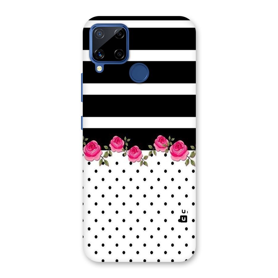 Dots Roses Stripes Back Case for Realme C12
