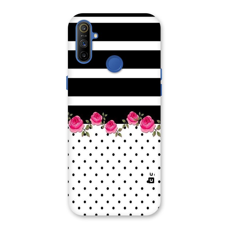 Dots Roses Stripes Back Case for Realme Narzo 10A