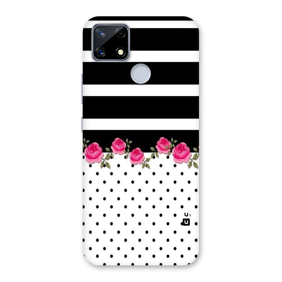 Dots Roses Stripes Back Case for Realme Narzo 20