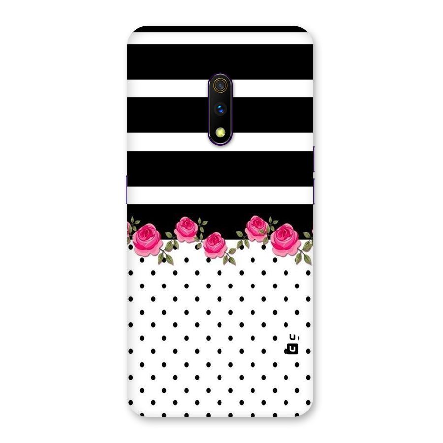 Dots Roses Stripes Back Case for Realme X
