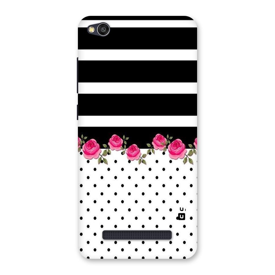 Dots Roses Stripes Back Case for Redmi 4A