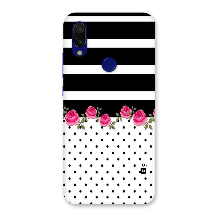 Dots Roses Stripes Back Case for Redmi 7
