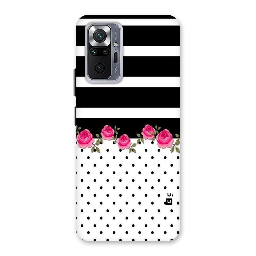 Dots Roses Stripes Back Case for Redmi Note 10 Pro Max