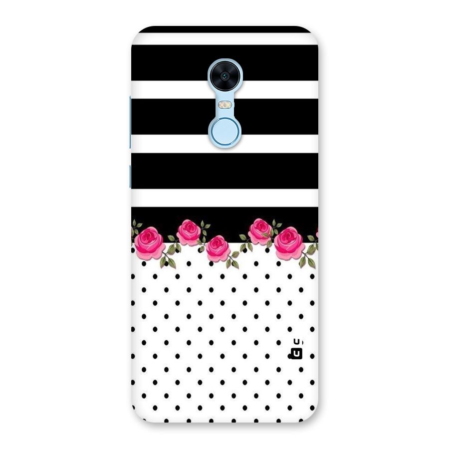 Dots Roses Stripes Back Case for Redmi Note 5