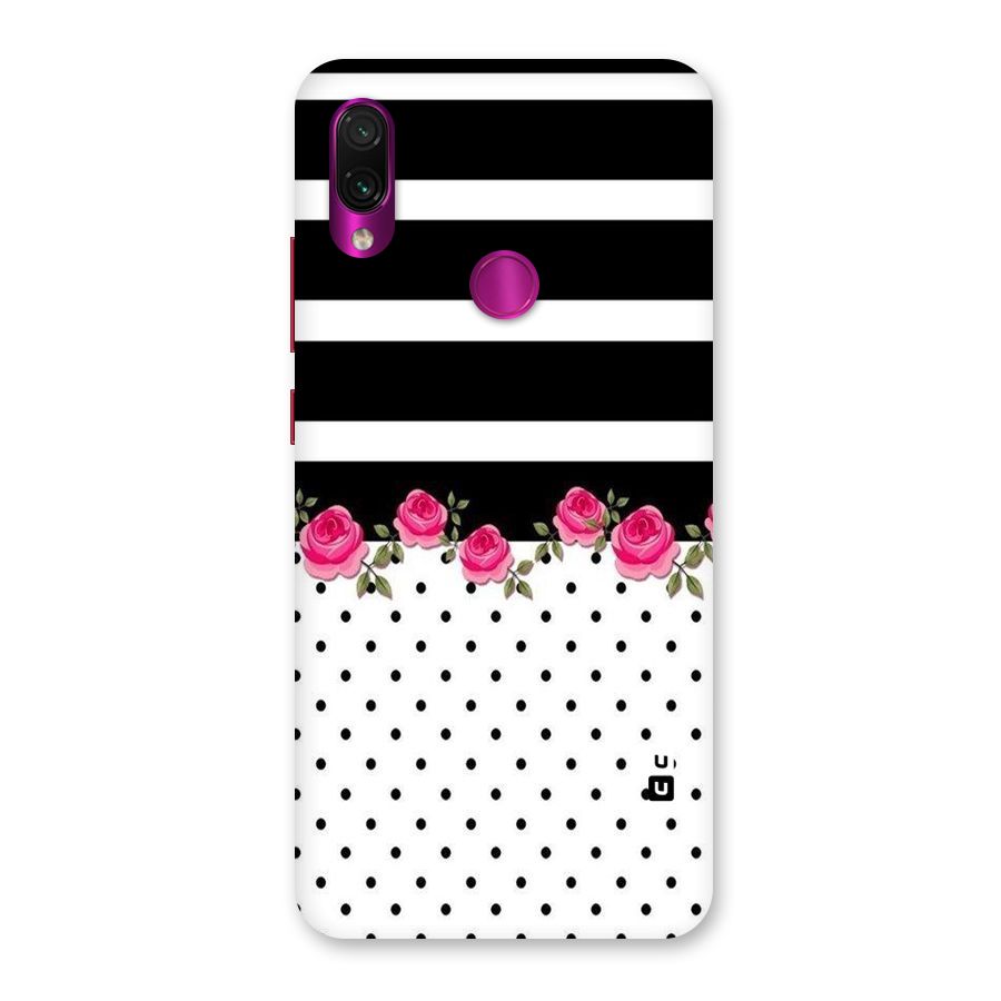 Dots Roses Stripes Back Case for Redmi Note 7 Pro