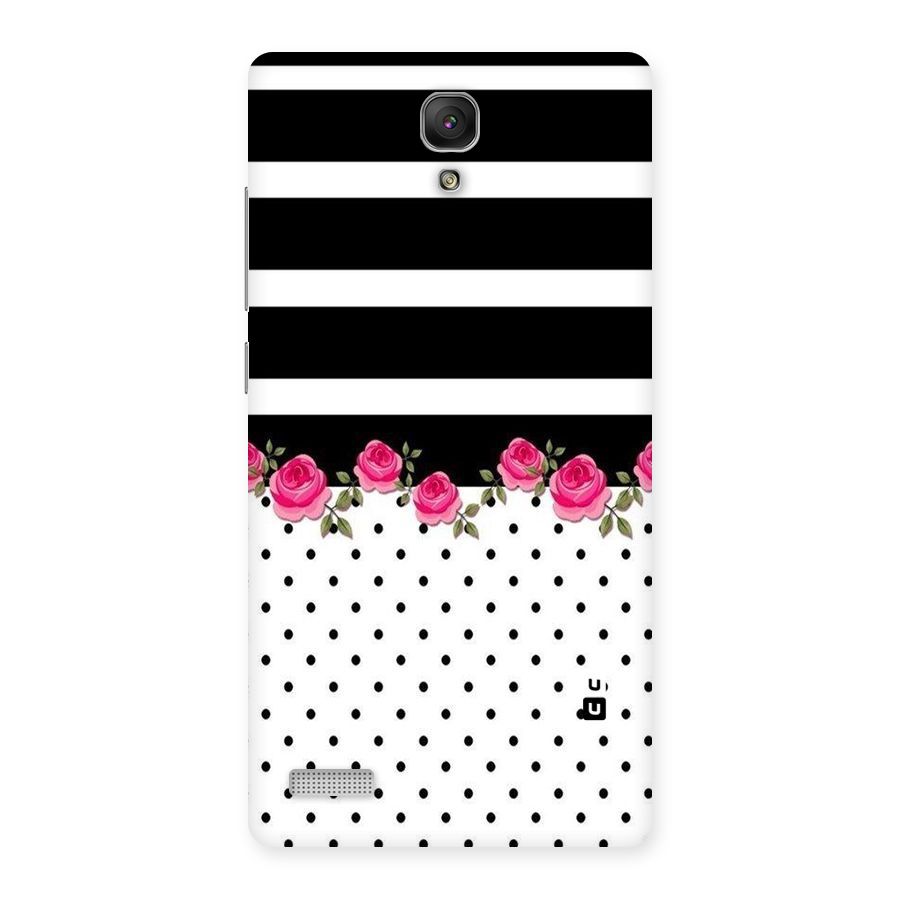 Dots Roses Stripes Back Case for Redmi Note Prime