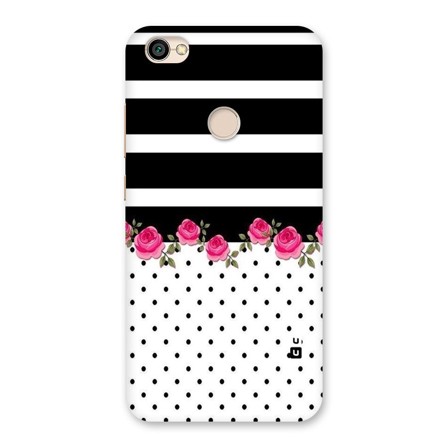 Dots Roses Stripes Back Case for Redmi Y1 2017