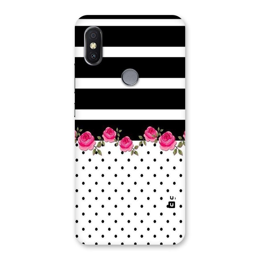 Dots Roses Stripes Back Case for Redmi Y2