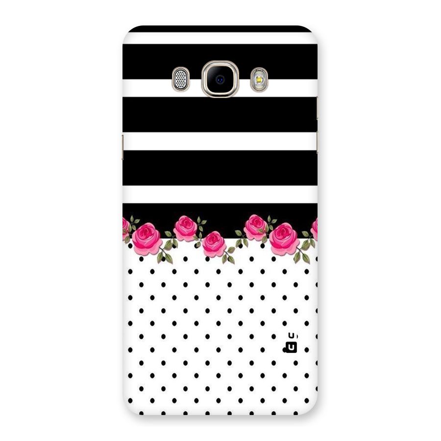Dots Roses Stripes Back Case for Samsung Galaxy J7 2016