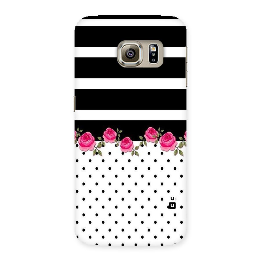 Dots Roses Stripes Back Case for Samsung Galaxy S6 Edge