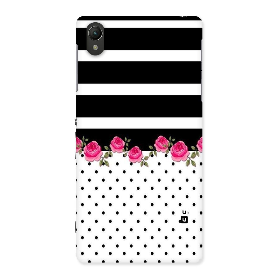 Dots Roses Stripes Back Case for Sony Xperia Z2