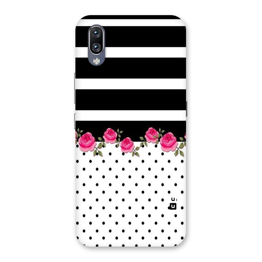 Dots Roses Stripes Back Case for Vivo NEX