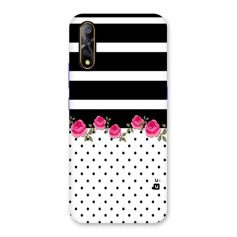 Dots Roses Stripes Back Case for Vivo S1