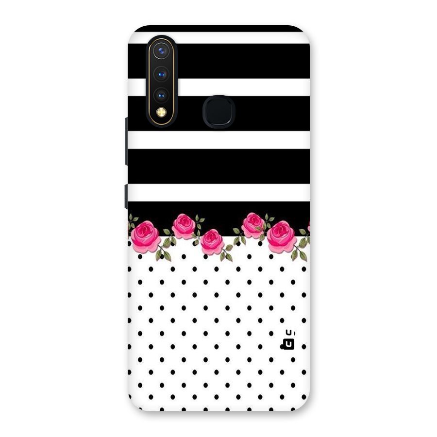 Dots Roses Stripes Back Case for Vivo U20